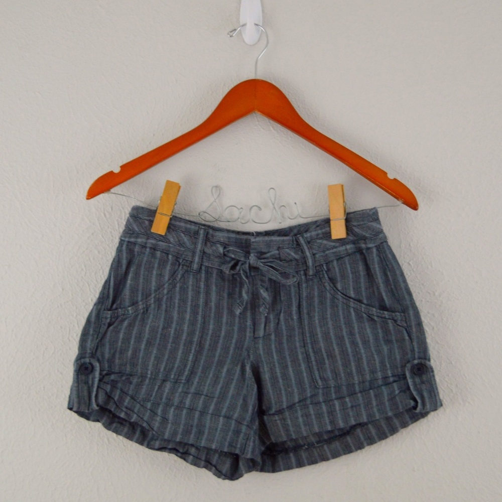 Banana Republic Chambray Striped Shorts